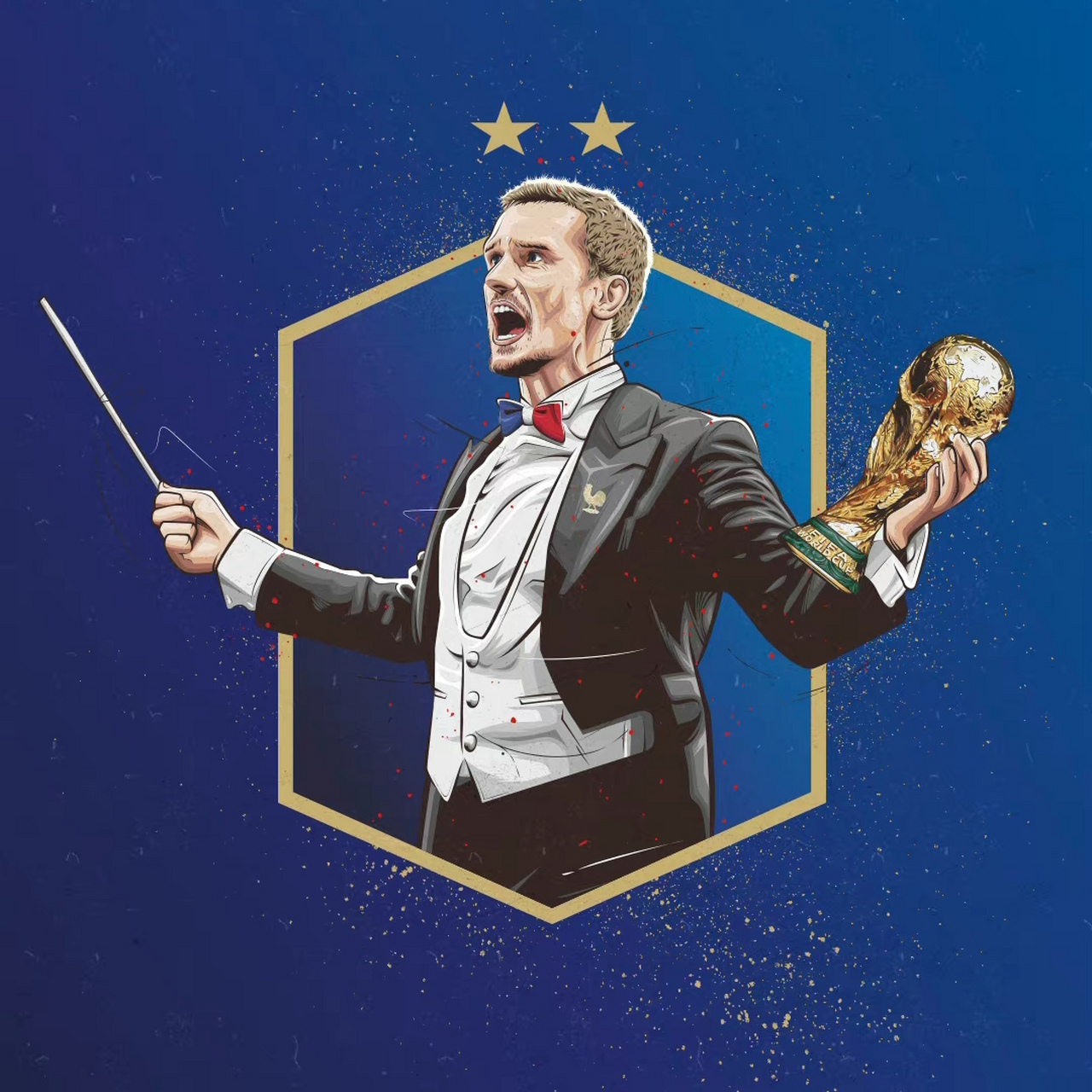 关于智利力克日本，格列兹曼统治全场的信息